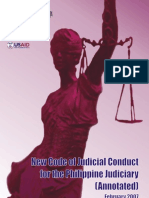 New Code of Judicial Conduct for Philippine Judiciary - Bangalore Draft