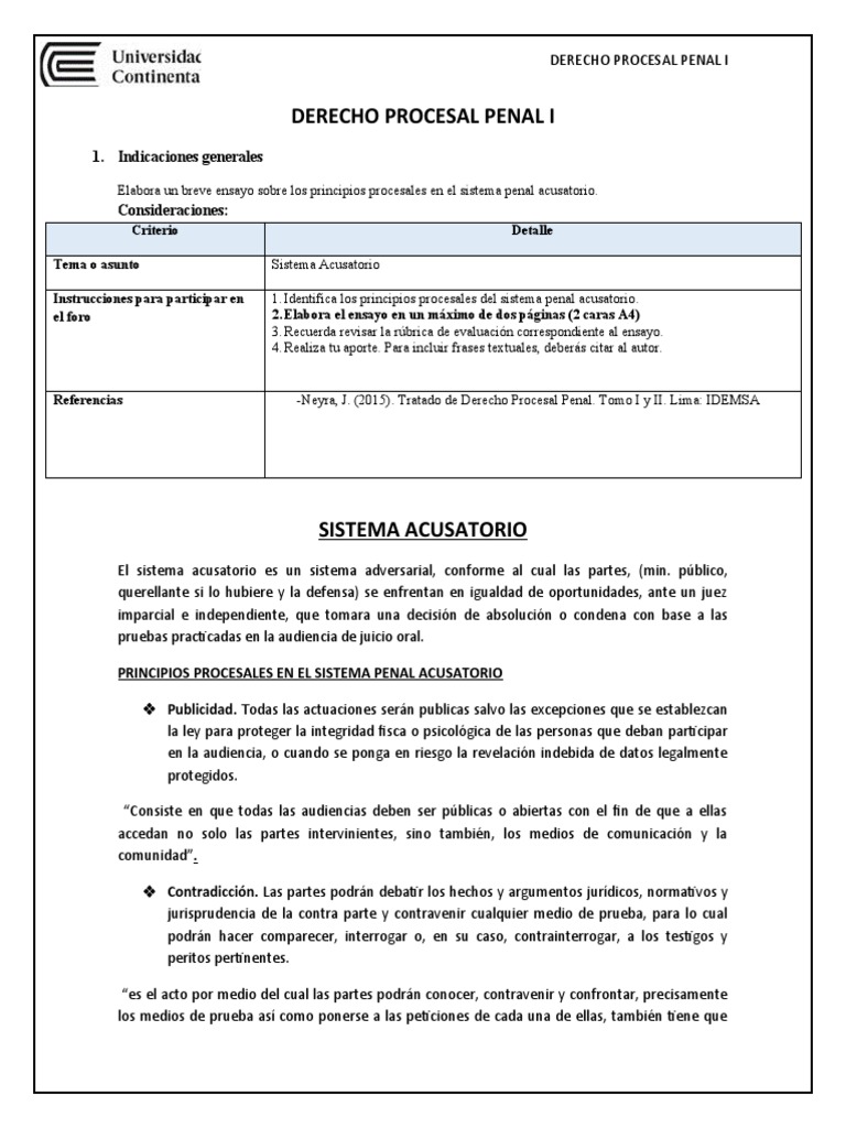 Pa I Derecho Procesal Penal I | PDF | Ley procesal | Juez