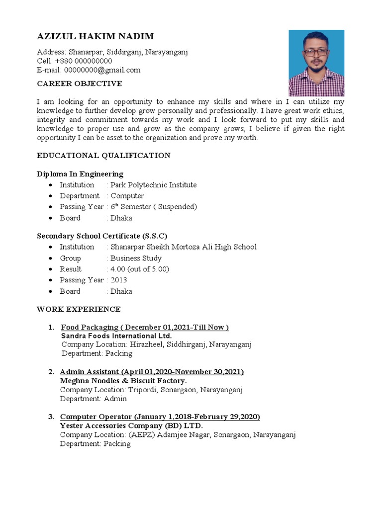 Job CV | PDF