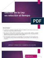 Efectos de La Ley en Relación Al Tiempo