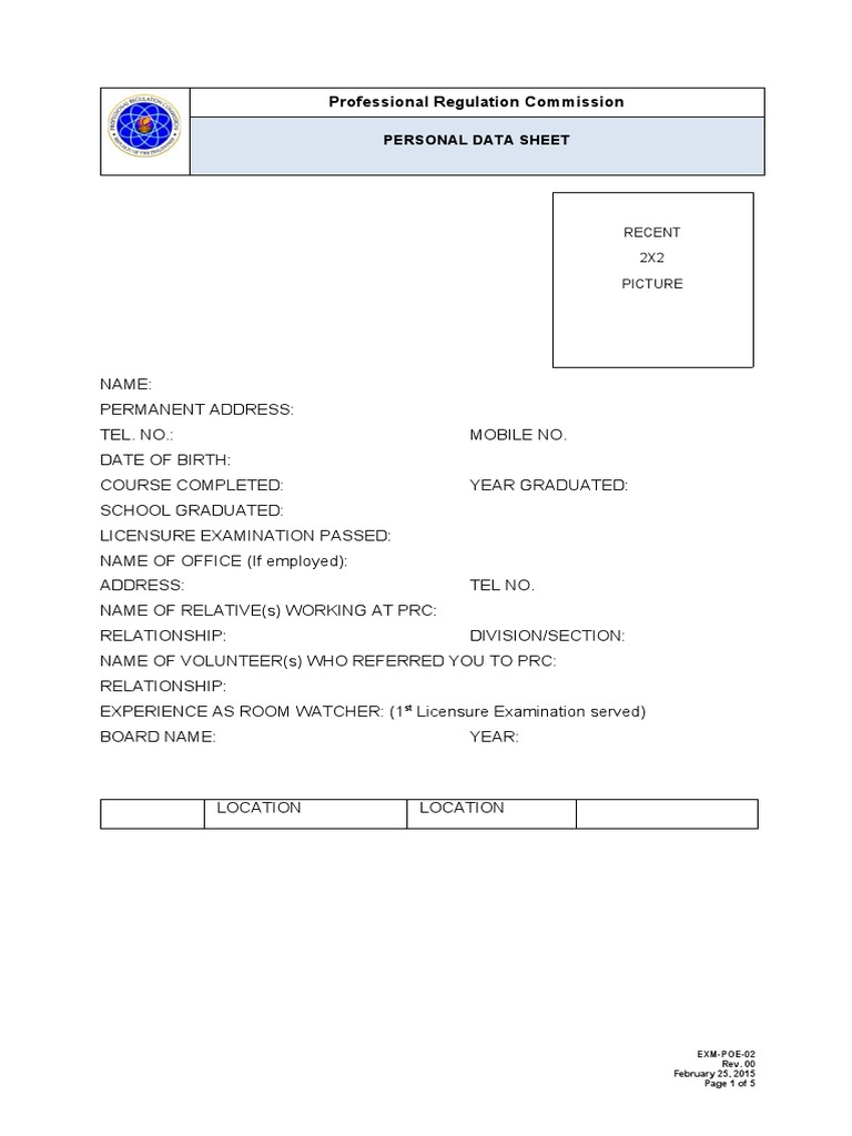 PRC PDS | PDF | Test (Assessment) | Government