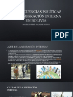 Consecuencias Políticas de La Migración Interna en Bolivia