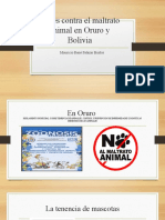 Leyes Contra El Maltrato Animal en Oruro (Exposicion)