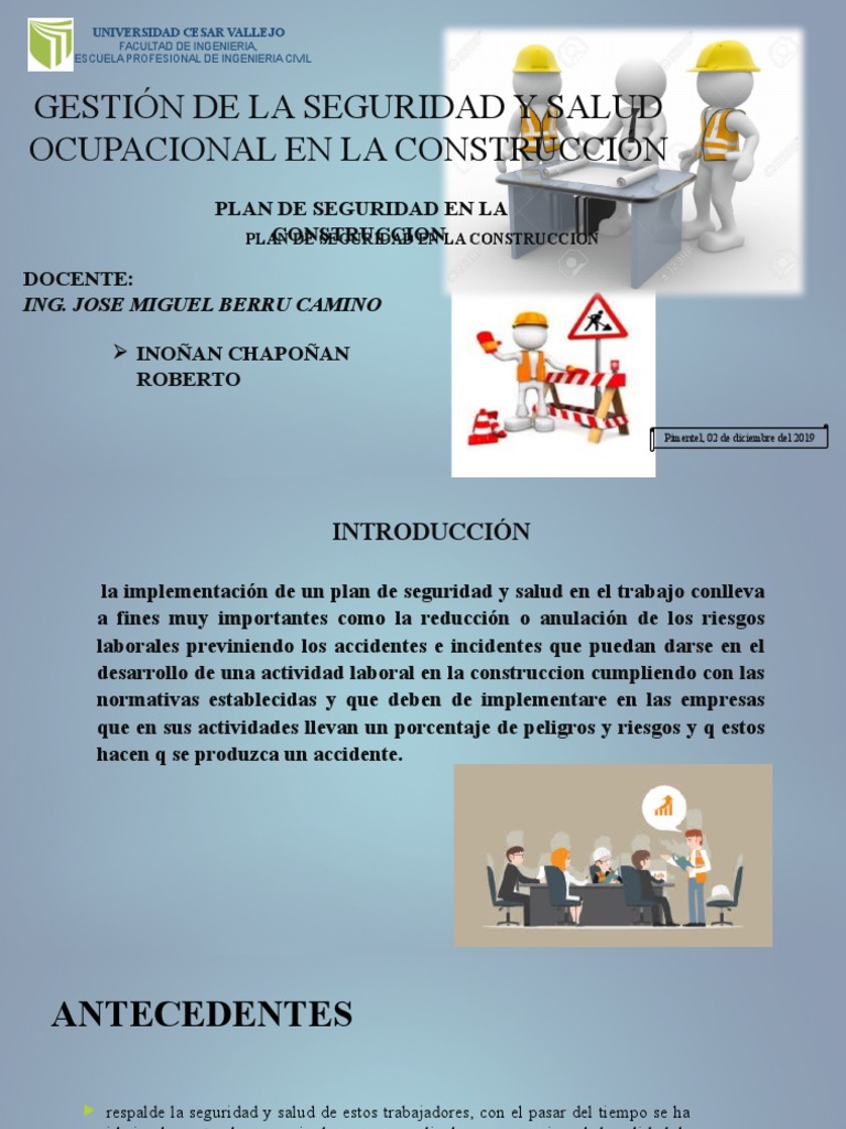 Plan de Seguridad | PDF | Primeros auxilios | La seguridad