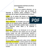 Partes y Funcionamiento Del Horno de Arco Eléctrico