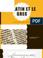 Le Latin et le grec