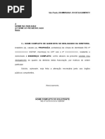 Modelo de carta de rescisão de contrato