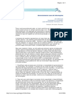 Gerenciamento Lean de Informações simplifica processos e fluxos