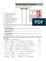 Verbs With Two Objects