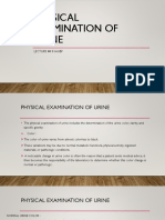 LESSON 4 Physical Examination of Urine