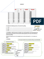 Handout Lesson 2