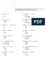 (New) Placement Test