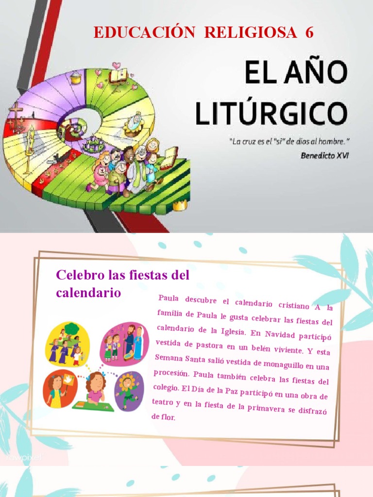 S1 Calendario Liturgico | PDF | Año litúrgico | Pascua de Resurrección