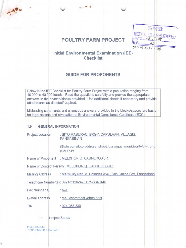 Ecc-Ra-0803-029-1220 Initial Environmental Examination 2 | PDF