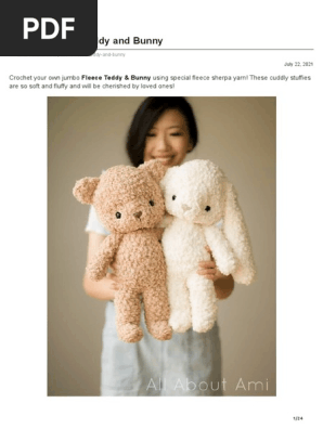 Fleece Teddy and Bunny
