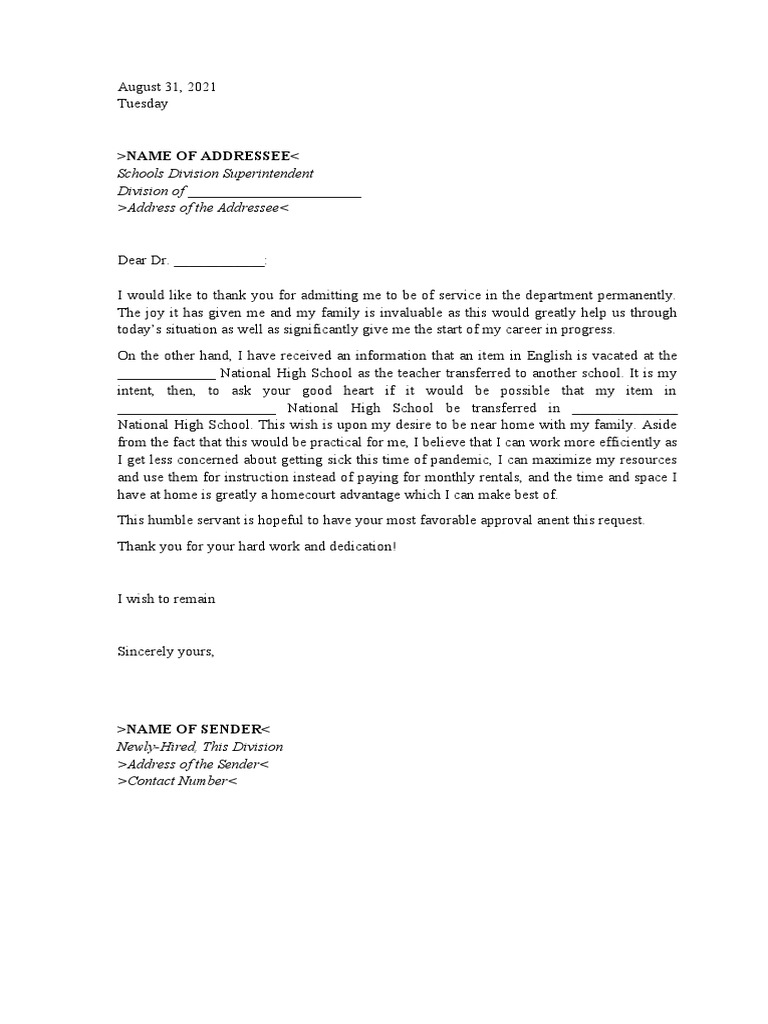 Letter of Intent for Natural Vacancy PDF