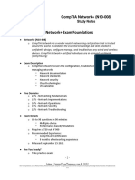 CompTIA Network+ (N10-008) Study Notes