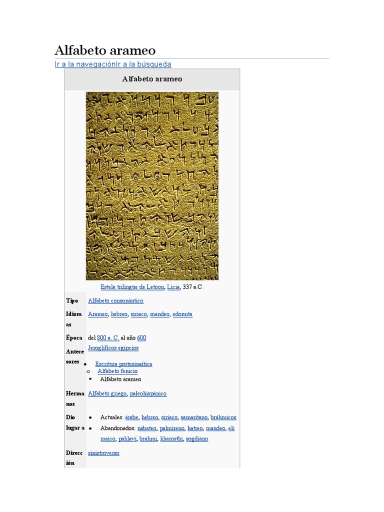 Alfabeto Arameofilosofía | PDF | Lingüística | Escritura