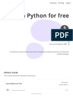 Learn Python For Free