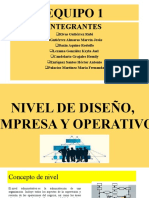 Equipo 1 - Niveles de diseño, empresa y operativo