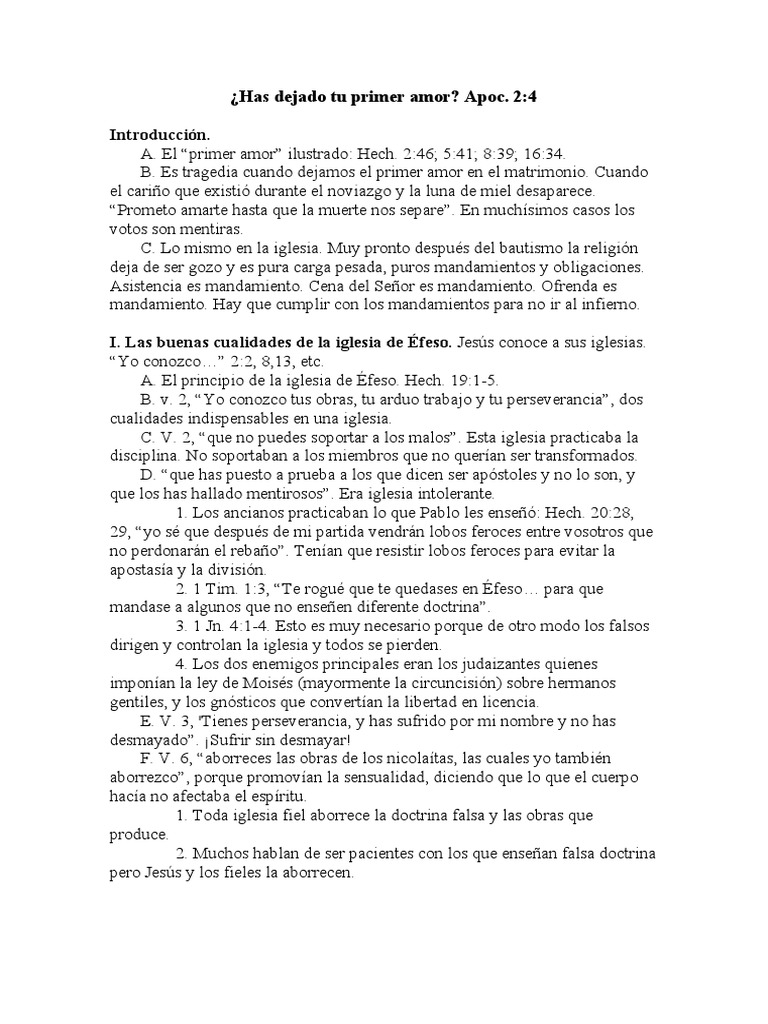 Has Dejado Tu Primer Amor? PDF Amor Cristo (título)