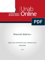 Aplicaciones Matemáticas para Administración