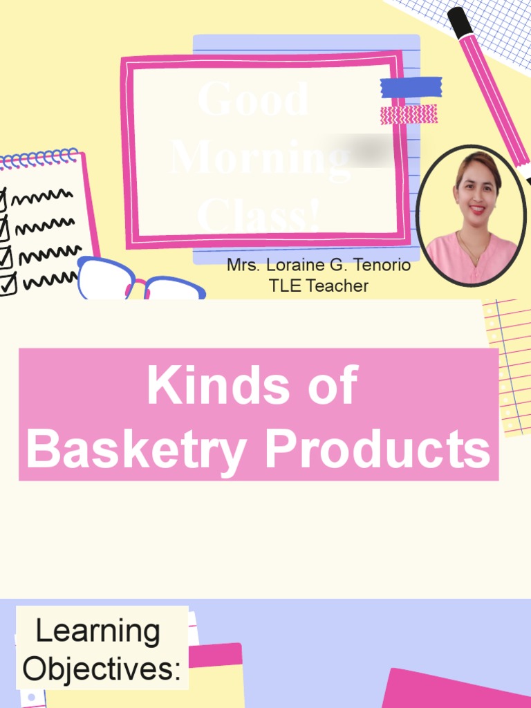 Tle Week 2 Basketry PDF Basket Weaving Weaving