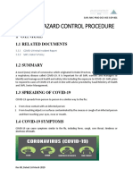 SAPL COVID-19 hazard control procedure