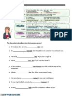 Put The Verbs in Brackets Into Their Correct Forms !: If - Clauses