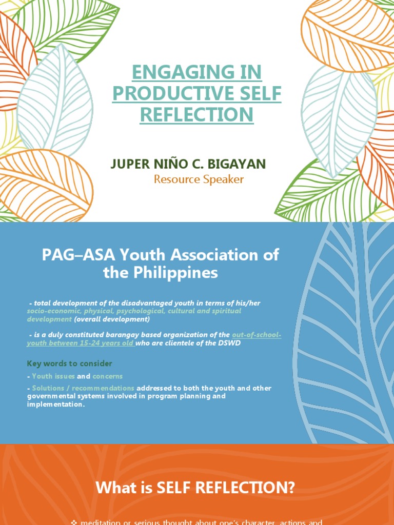 Productive Self Reflection for Youth | PDF | Self | Cognitive Psychology