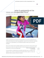 ¿Cómo Fomentar La Autonomía en Los Niños Con Discapacidad Física - Pixed