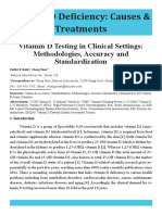 Vitamin D Testing in Clinical Settings Methodologies Accuracy and Standardization