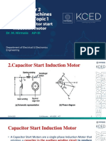 Capacitor Start Induction Motor Operation