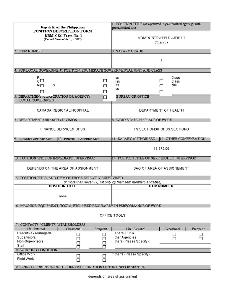 Administrative Aide III Job Overview | PDF | Business