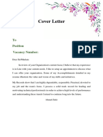 Cover Letter Template for Law Position