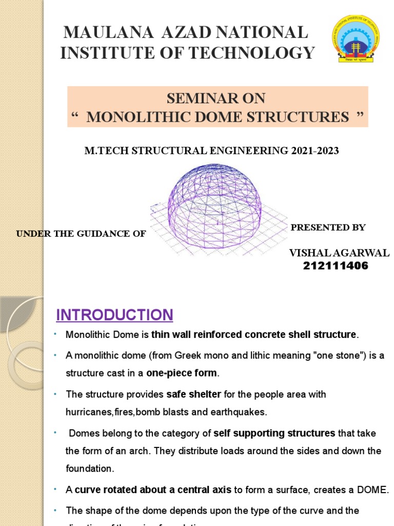 Monolithic Dome Structures | PDF | Dome | Concrete