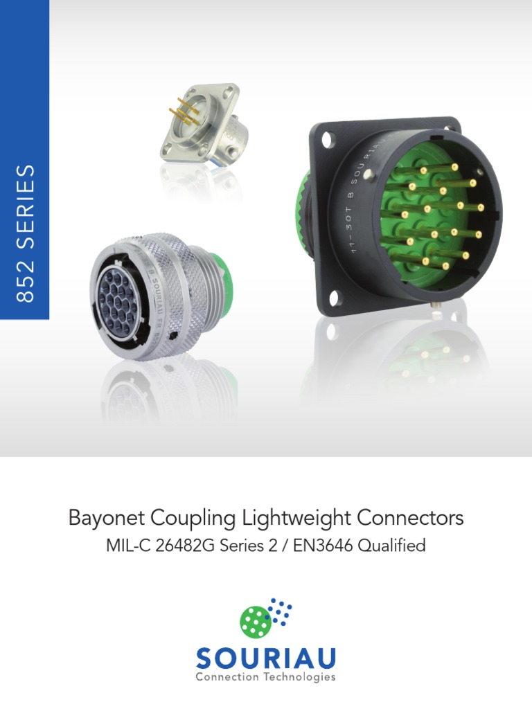 Catalog 852 Series | PDF | Electrical Connector | Ac Power Plugs And Sockets