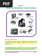 Typical Configuration of Computers - Chapter - 1