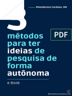 3 Métodos para Ter Ideias de Pesquisa de Forma Autônoma - Rhanderson Cardoso, MD