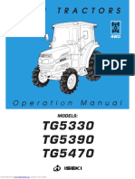 Iseki TG5330, TG5390, TG5470 Tractor Operation and Maintenance Manual