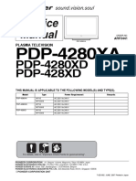 Pioneer PDP 4280xa PDP 4280xd PDP 428xd