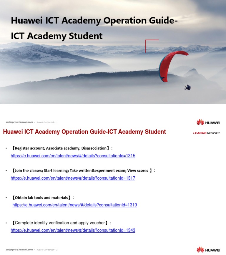 Guiding Students Through the Huawei ICT Academy Program: A ...