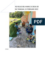 Dokumentasi Kelas Ibu Hamil Di Desa Sei Kuning Pada Tanggal 15 Februari 2022