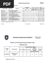 B.tech. Computer Sem 3 Teaching & Evaluation Scheme & Syallbus