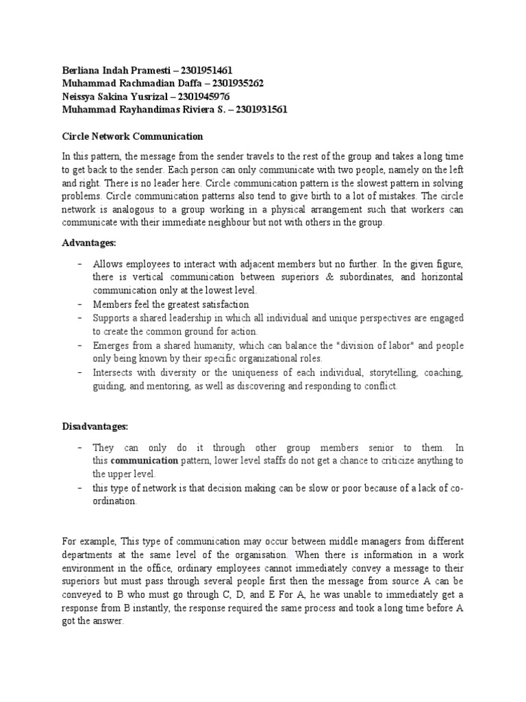 Circle Network Communication Analysis | PDF | Career & Growth | Social ...