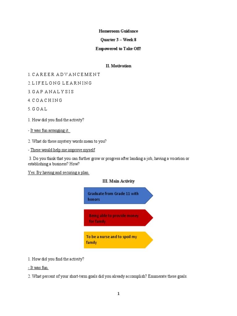 Homeroom guidance quarter 3 career planning pdf nursing learning