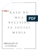 Kaso NG Mga Bullying Sa Social Media