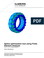 Spline Optimization Tool Using Finite Element Analysis: Anton Stenstrand