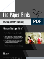 The PAPER BIRDS An Introduction Powerpoint 2020