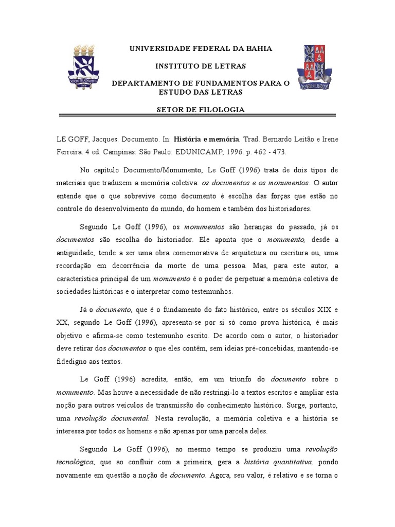 Le Goff PDF Historiador Science